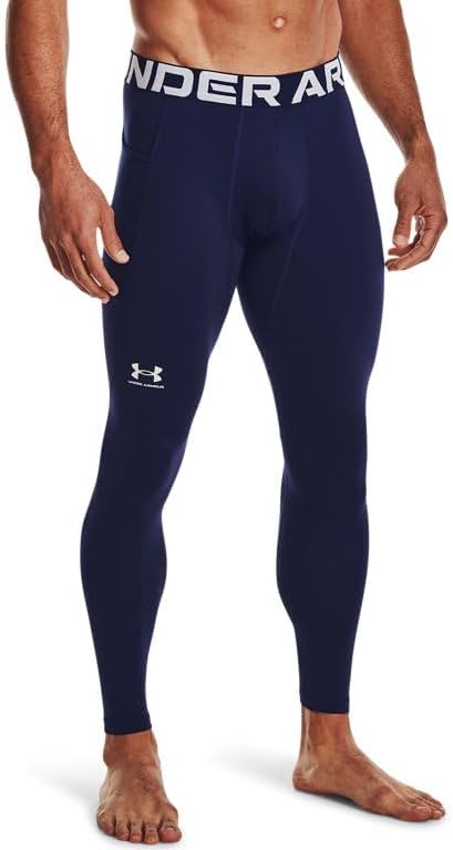 

Under Armour мужские HeatGear 3/4 леггинсы, Midnight Navy/White