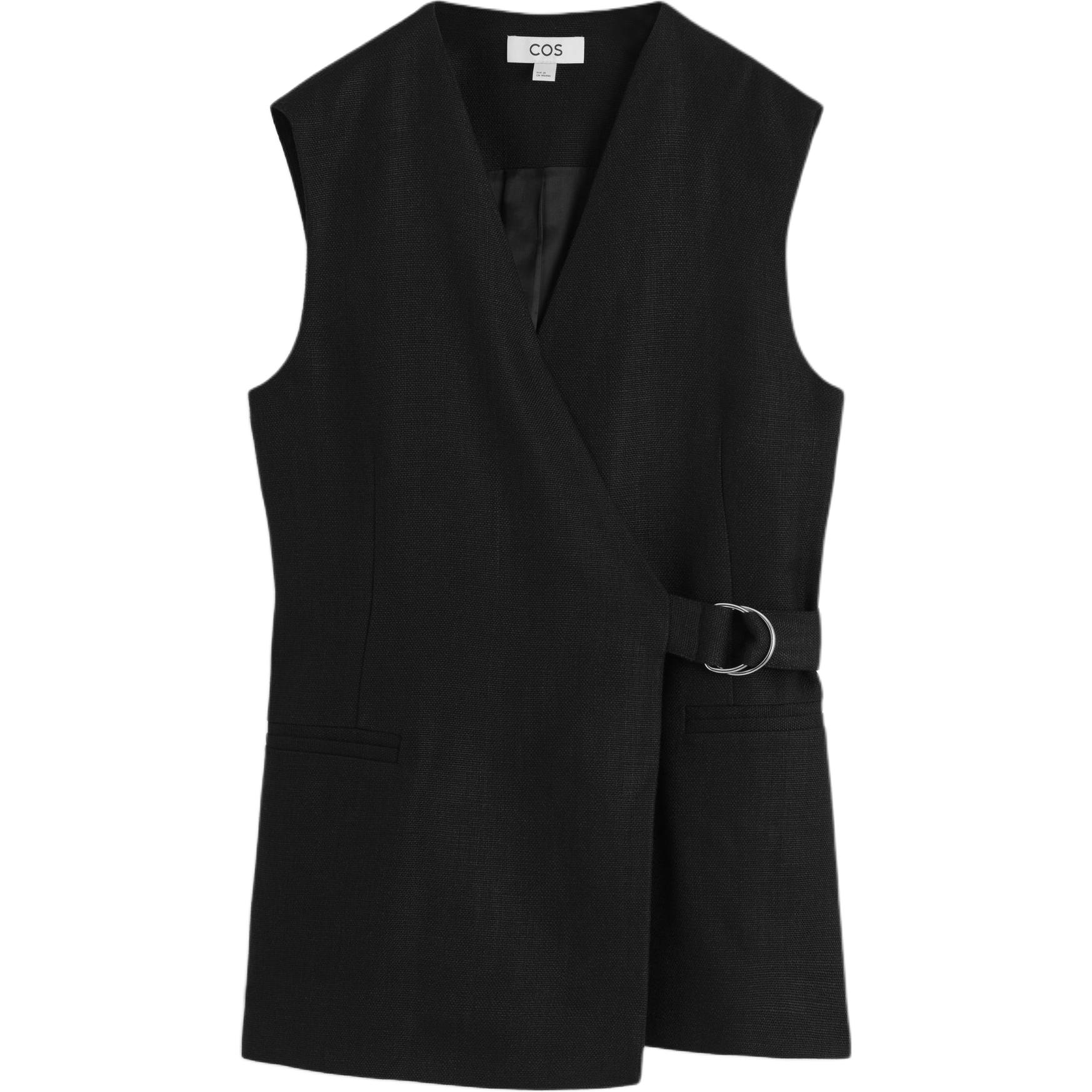

COS Женский черный жилет, Black