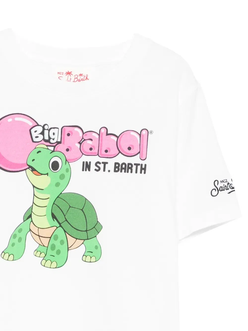 Футболка Denver с графическим принтом (коллекция Big Babol x) MC2 Saint Barth Kids, белый — фото 3