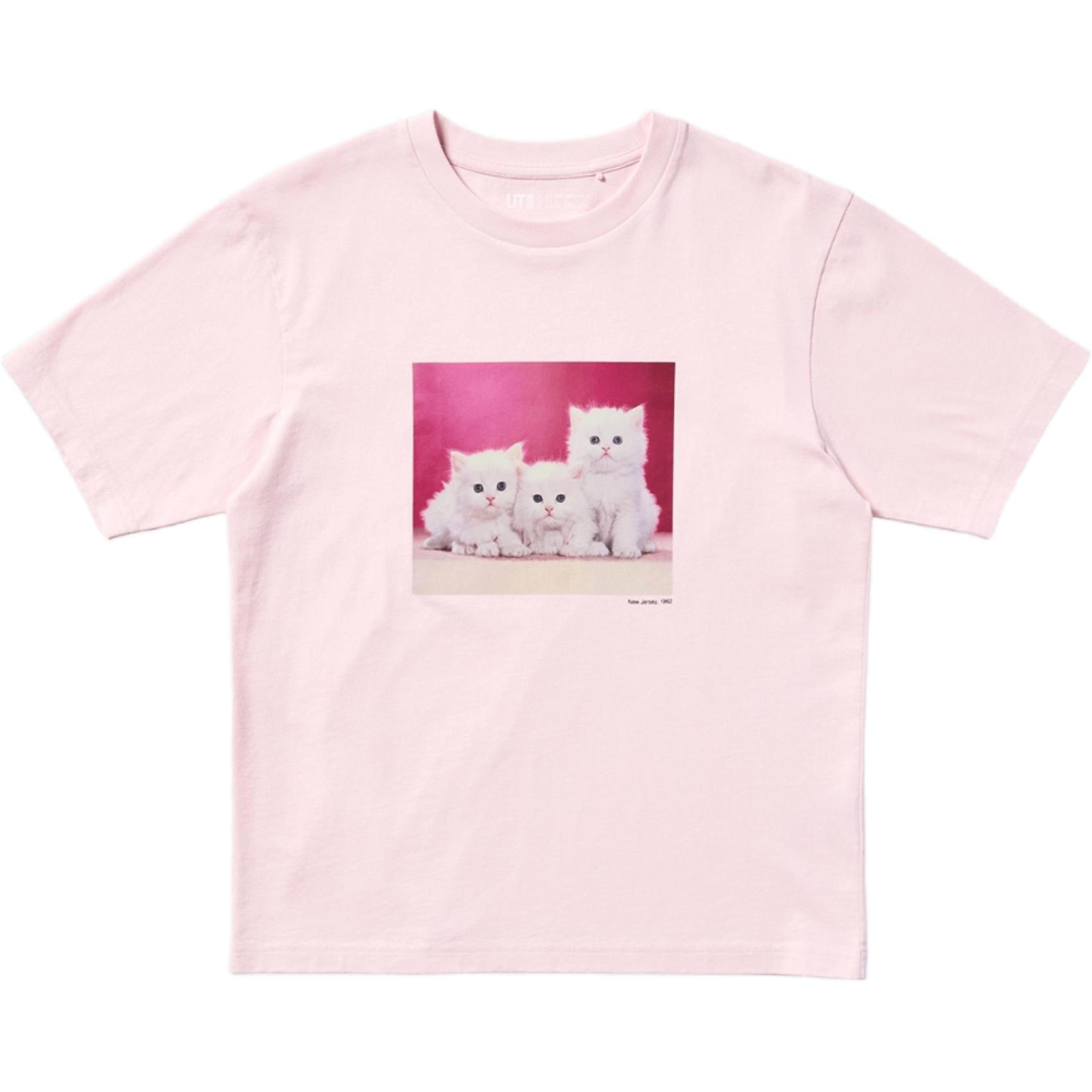 

UNIQLO Футболка женская пастельно-розовая, Розовый, UNIQLO Футболка женская пастельно-розовая