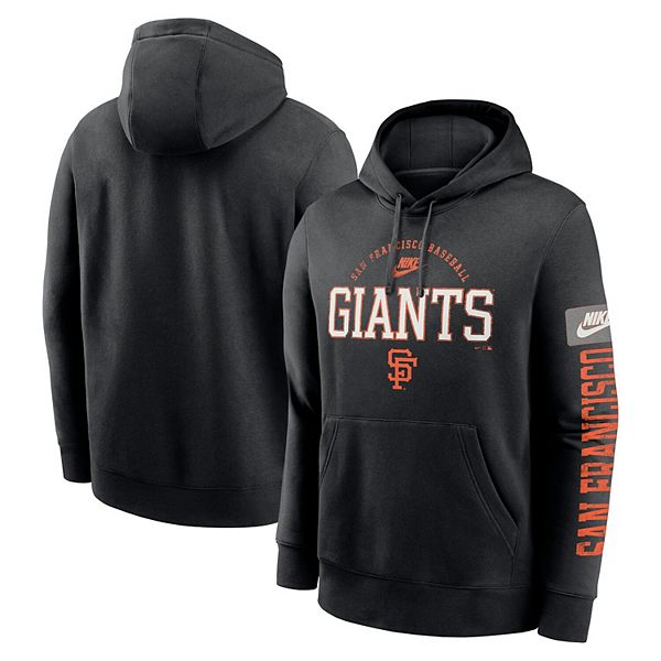 

Мужской черный свитшот с капюшоном san francisco giants cooperstown collection splitter club fleece Nike