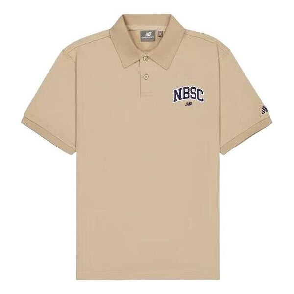 

Рубашка поло small nbsc polo shirt 'tan' New Balance, бежевый
