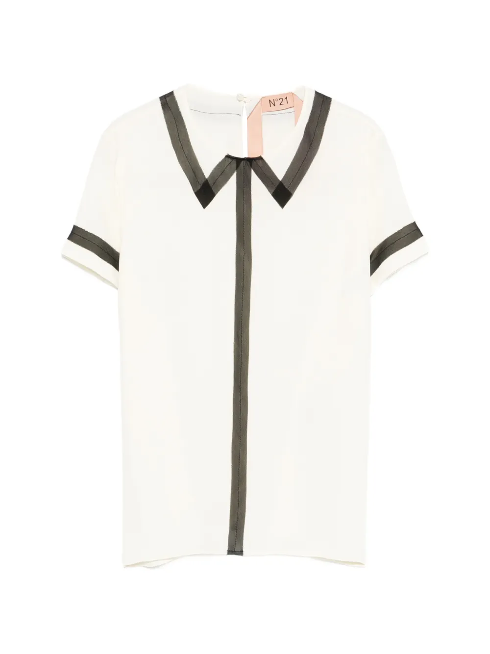 

Топ с контрастной отделкой Nº21, нейтральный