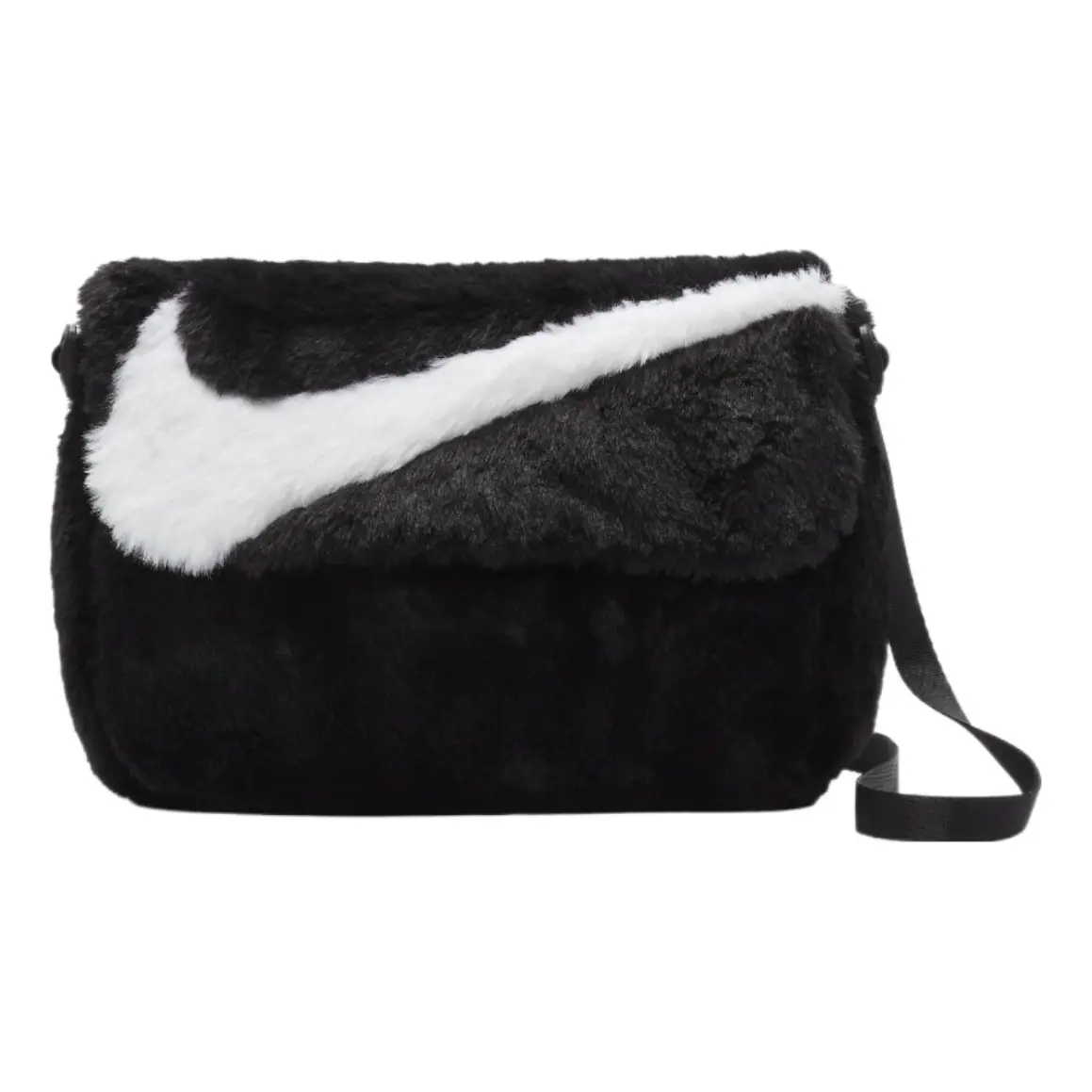 

Сумка кросс-боди Nike Sportswear Futura 365 Faux Fur Crossbody Bag 1L 'Black White'