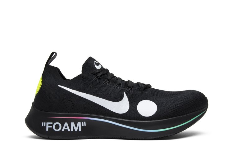 

Кроссовки Nike Off-White x Zoom Fly Mercurial Flyknit 'Black', черный