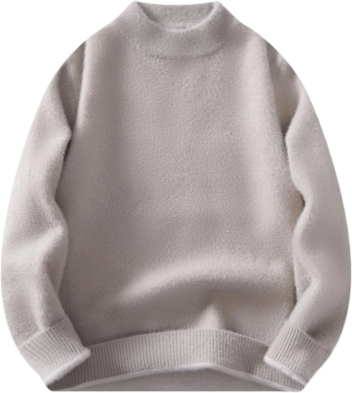 

Мужской повседневный свободный пуловер с длинным рукавом, вязаный, с тогглами