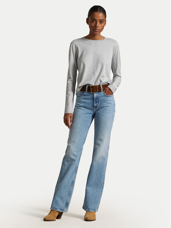 Классическая блузка 211967103003 Polo Ralph Lauren, серый — фото 2