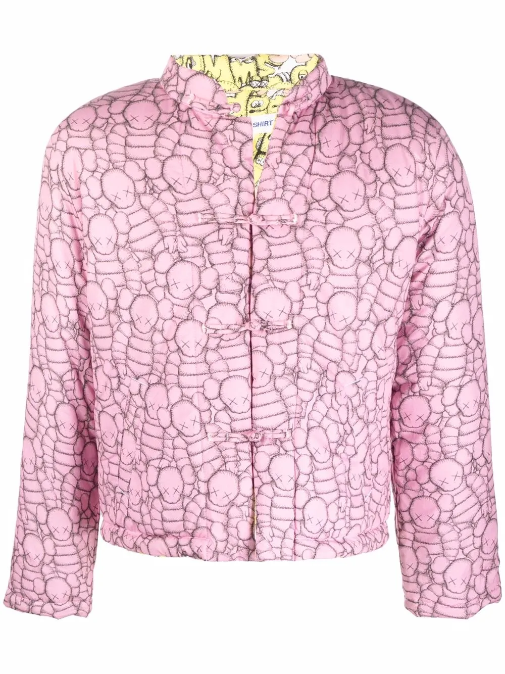 

Двусторонний пуховик из коллаборации с KAWS Comme Des Garçons Shirt, розовый
