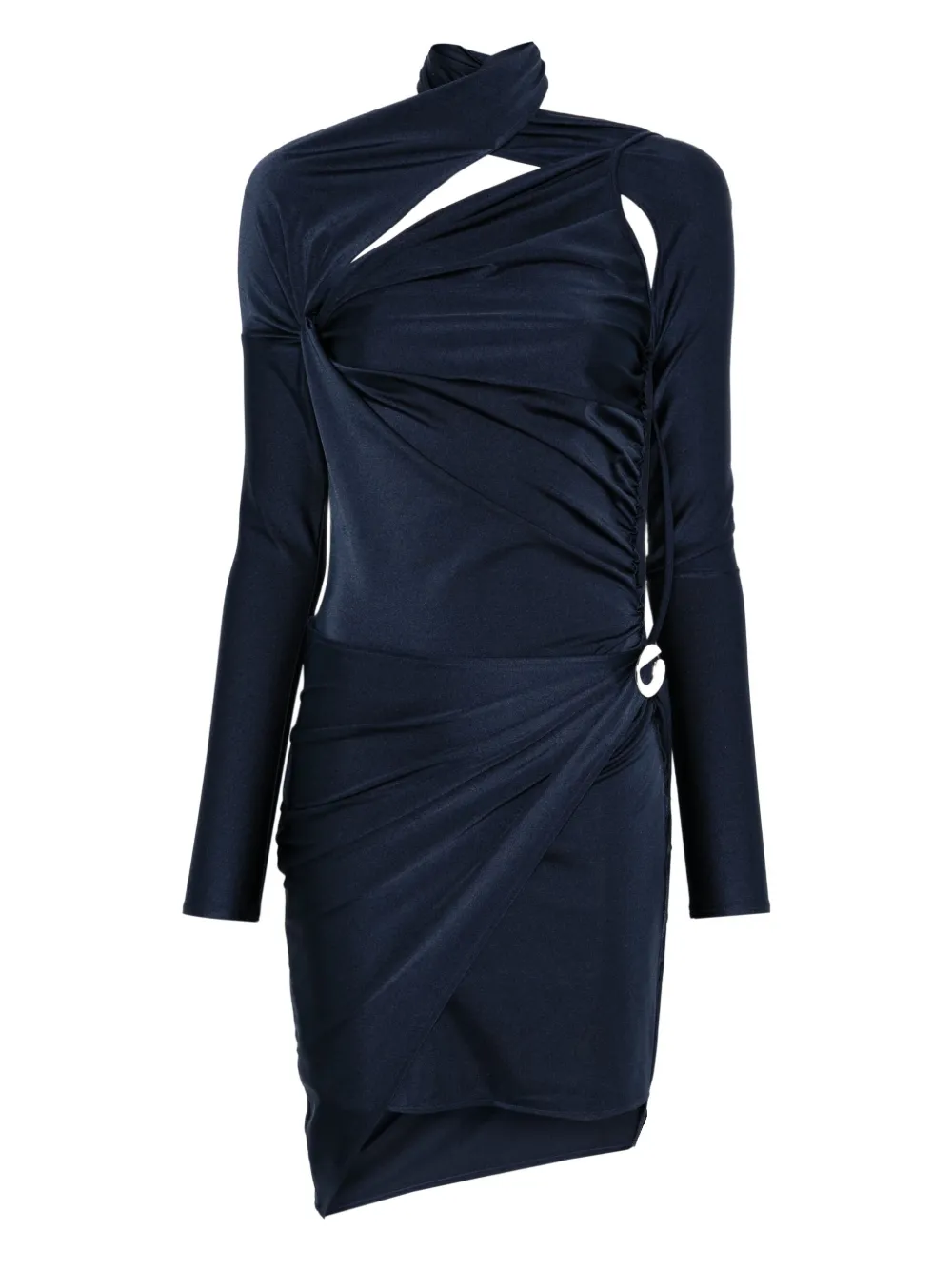 

Платье мини асимметричного кроя COPERNI, синий
