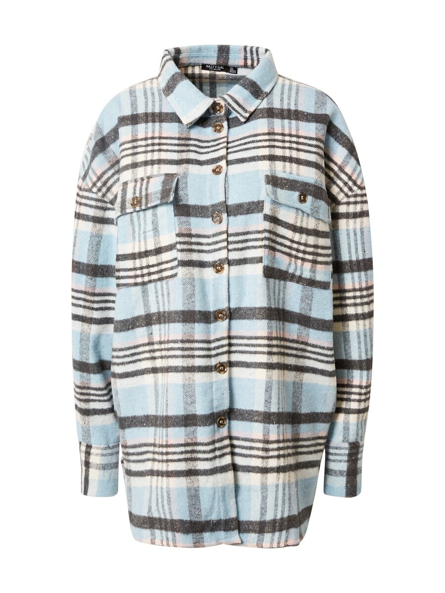 

Платье рубашка Nasty Gal Shirt Dress, светло-синий