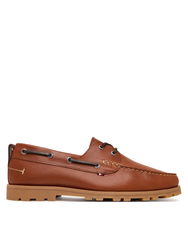 Tommy Hilfiger Мокасины Light Lth FM0FM05746 коричневые
