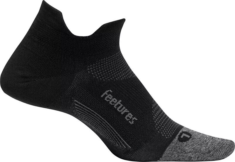 

Feetures! Ультралегкие носки Elite Cushion No Show Tab, черный