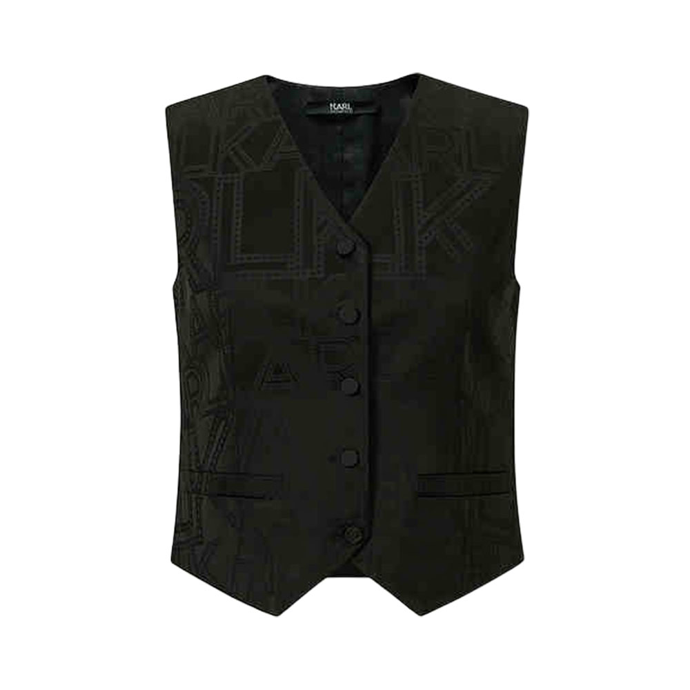 

Женский черный жилет KARL LAGERFELD SS24 KARL LAGERFELD / Karl Lagerfeld Jeans
