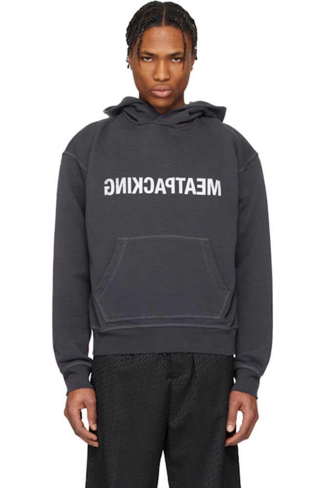 

Серая толстовка с капюшоном «Meatpacking» Helmut Lang