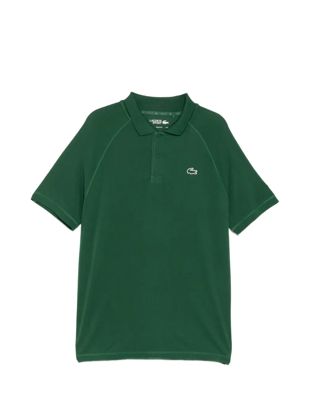 Поло с короткими рукавами и нашивкой-логотипом Lacoste, зеленый