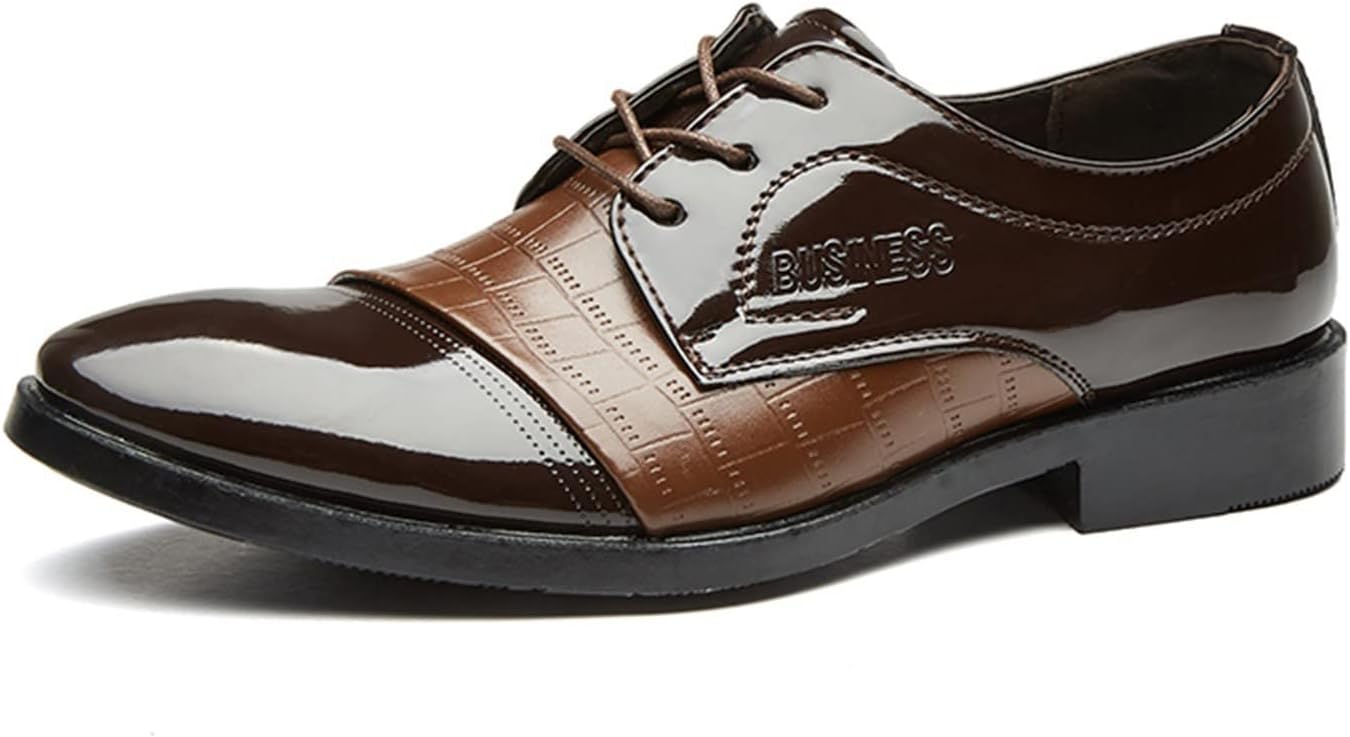 

Мужские кожаные туфли HINDOLA, мужские оксфорды, деловые туфли с крыльями, формальные оксфорды, ретро-дерби для мужчин, коричневый