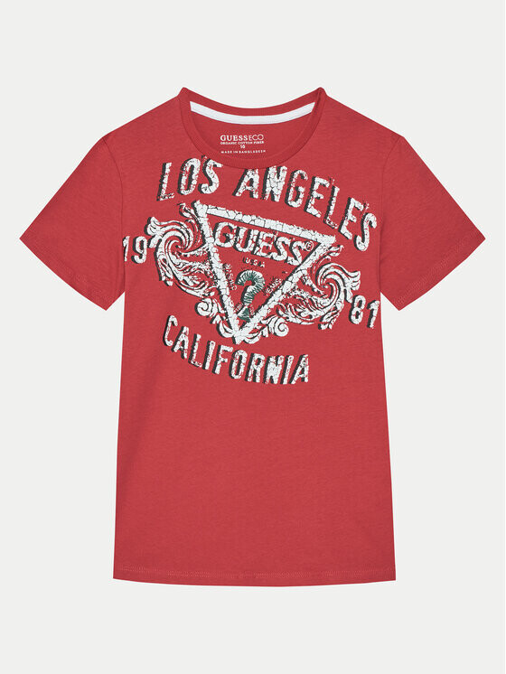 

Футболка стандартного кроя Guess, красный