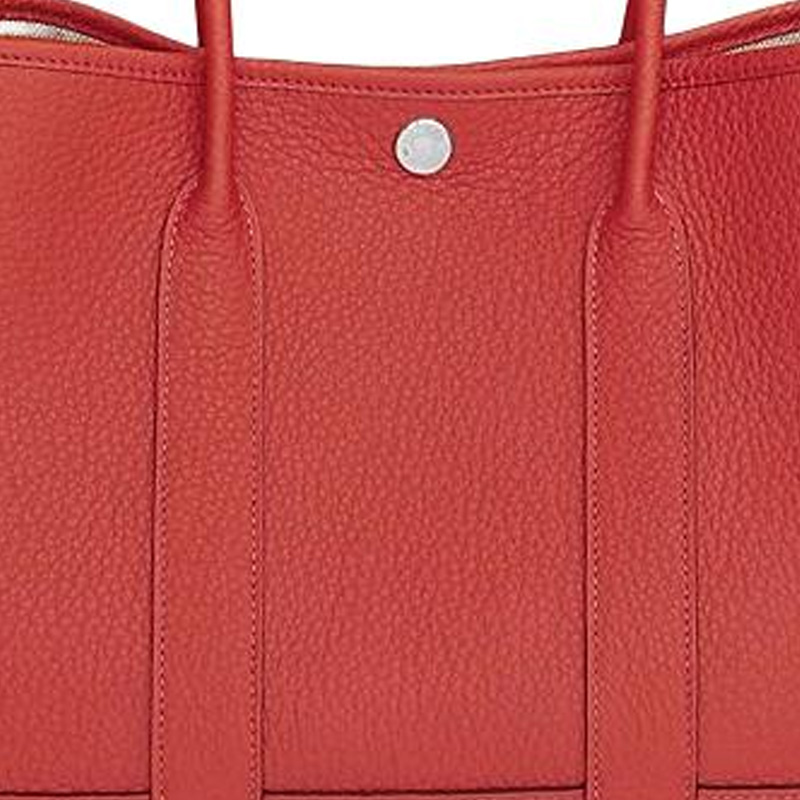 HERMES Сумка-шоппер Garden Party Negonda Calfskin женская 9M Sanguine ярко-красная — фото 4