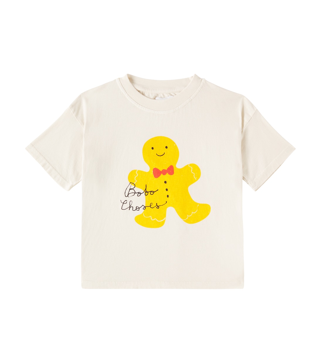 

Футболка из хлопкового джерси с логотипом Bobo Choses, Neutrals