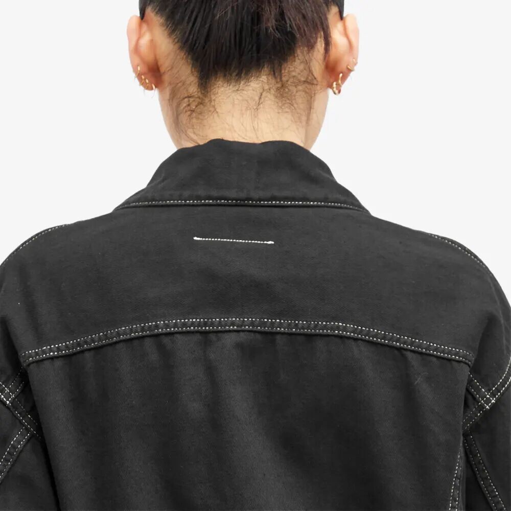 

Mm6 Maison Margiela Джинсовая спортивная куртка, черный
