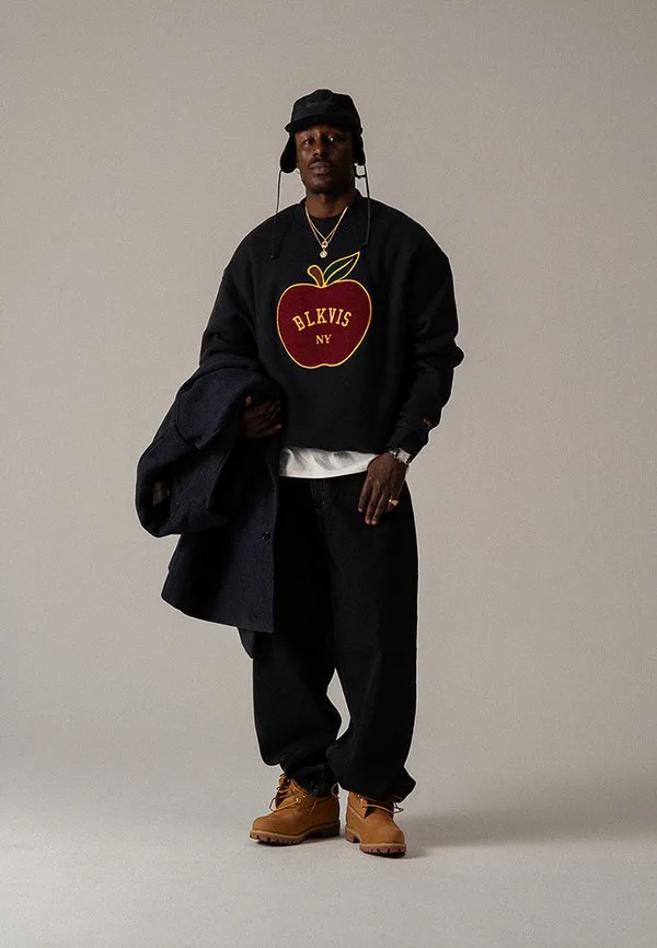 

Толстовка унисекс "большое яблоко" Blkvis, Black, Черный, Толстовка унисекс "большое яблоко" Blkvis, Black