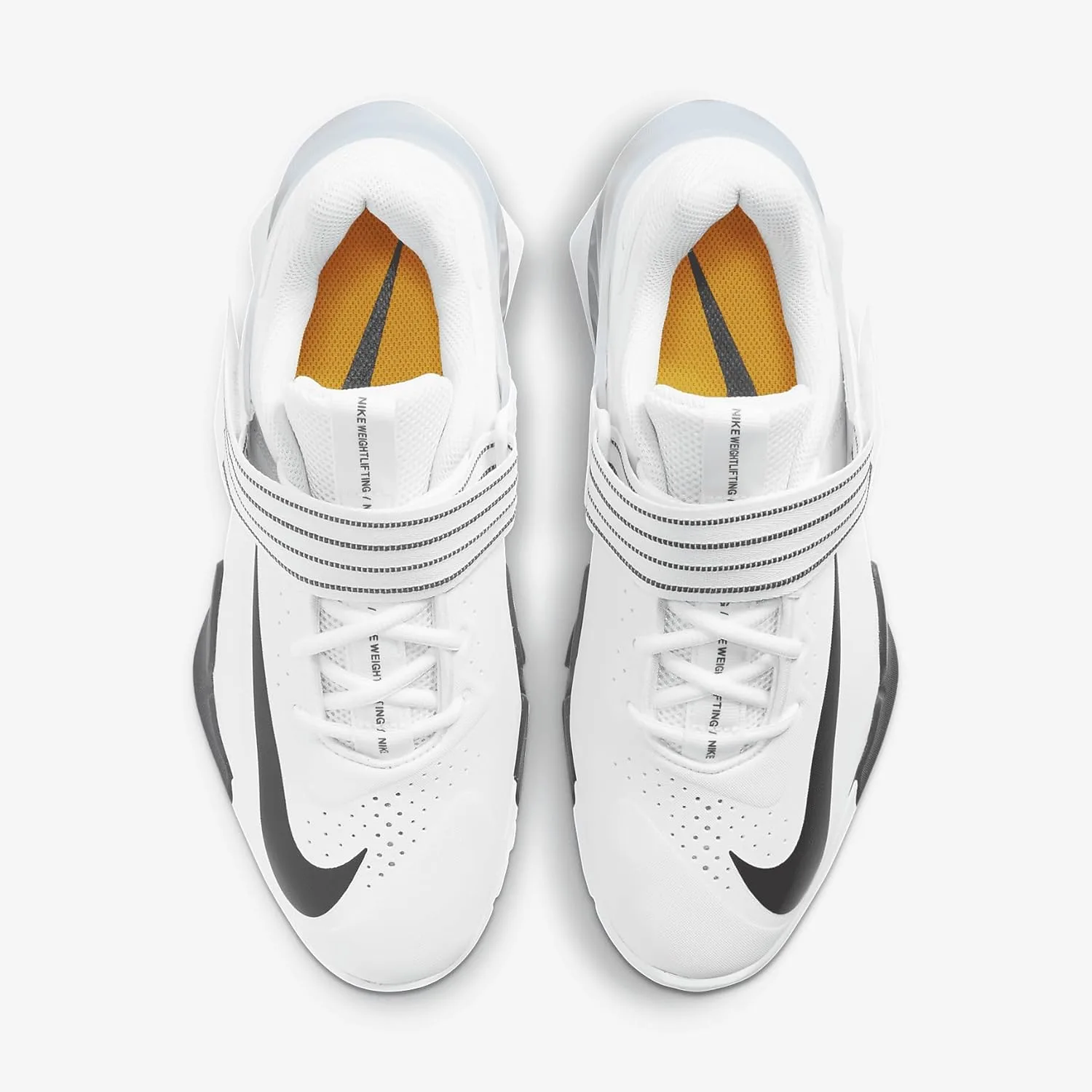 Кроссовки для занятий спортом NIKE Unisex Nike Savaleos, белый/черный/оранжевый/серый — фото 4