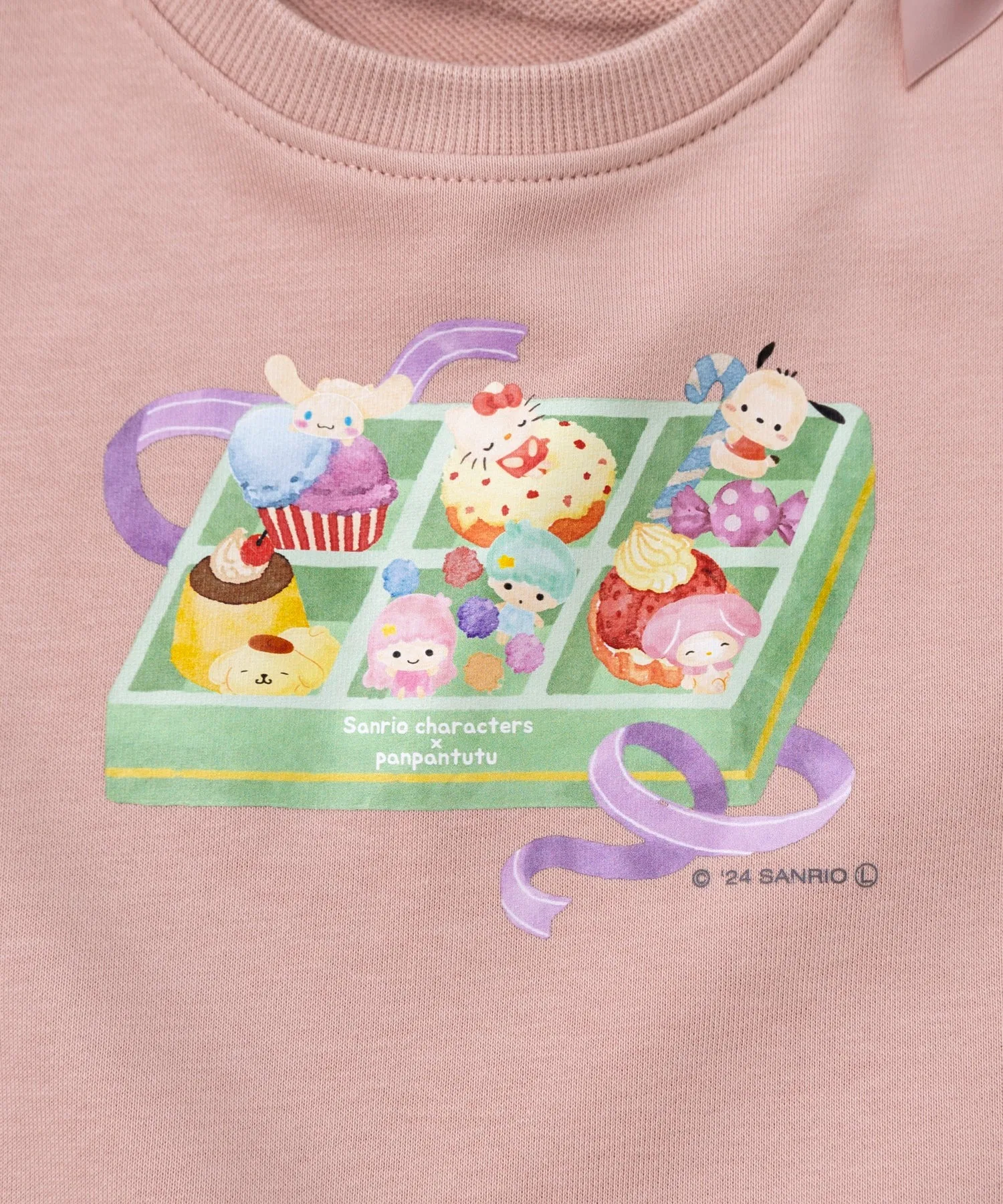 [Персонажи Sanrio] Толстовка с изображением коробки сладостей — фото 4