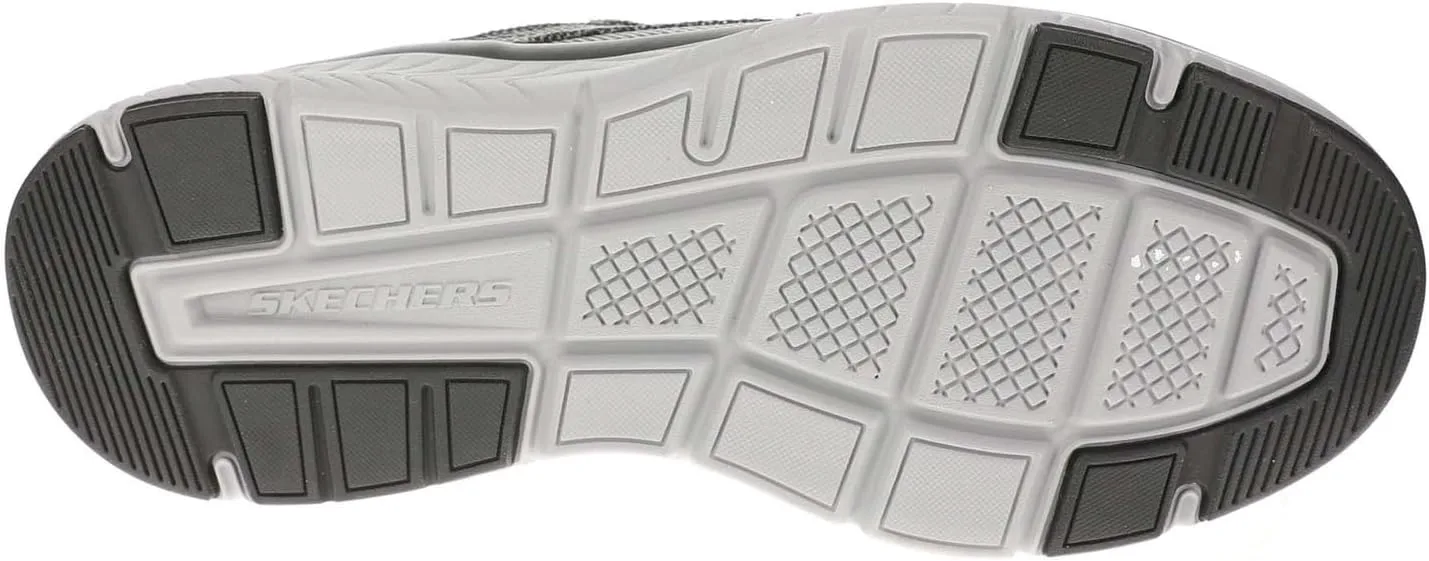 Мужские кроссовки Skechers USA Arch Fit Crosser - Ruger с гладким носком и шнуровкой-банджи, черный — фото 3