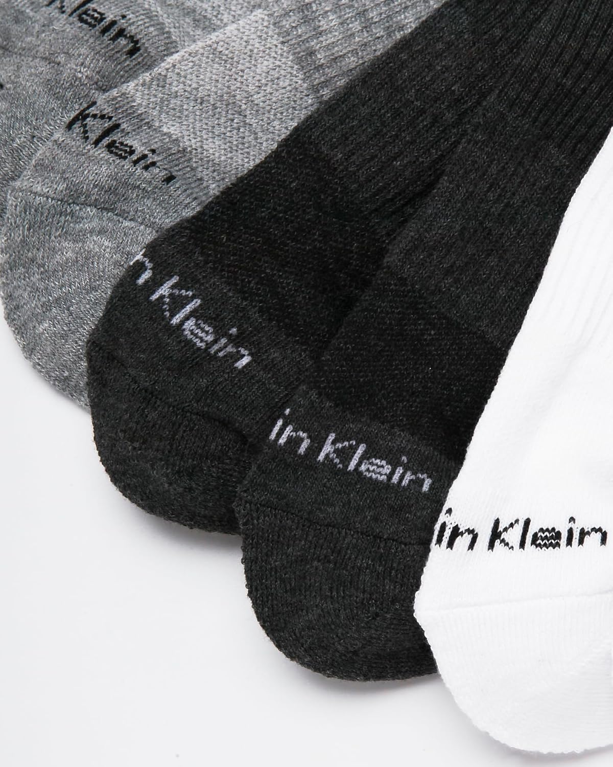 Мужские носки Calvin Klein Quarter Socks - 12 пар мягких спортивных носков до щиколотки с мягкой подкладкой для мужчин, Heather Gray — фото 3