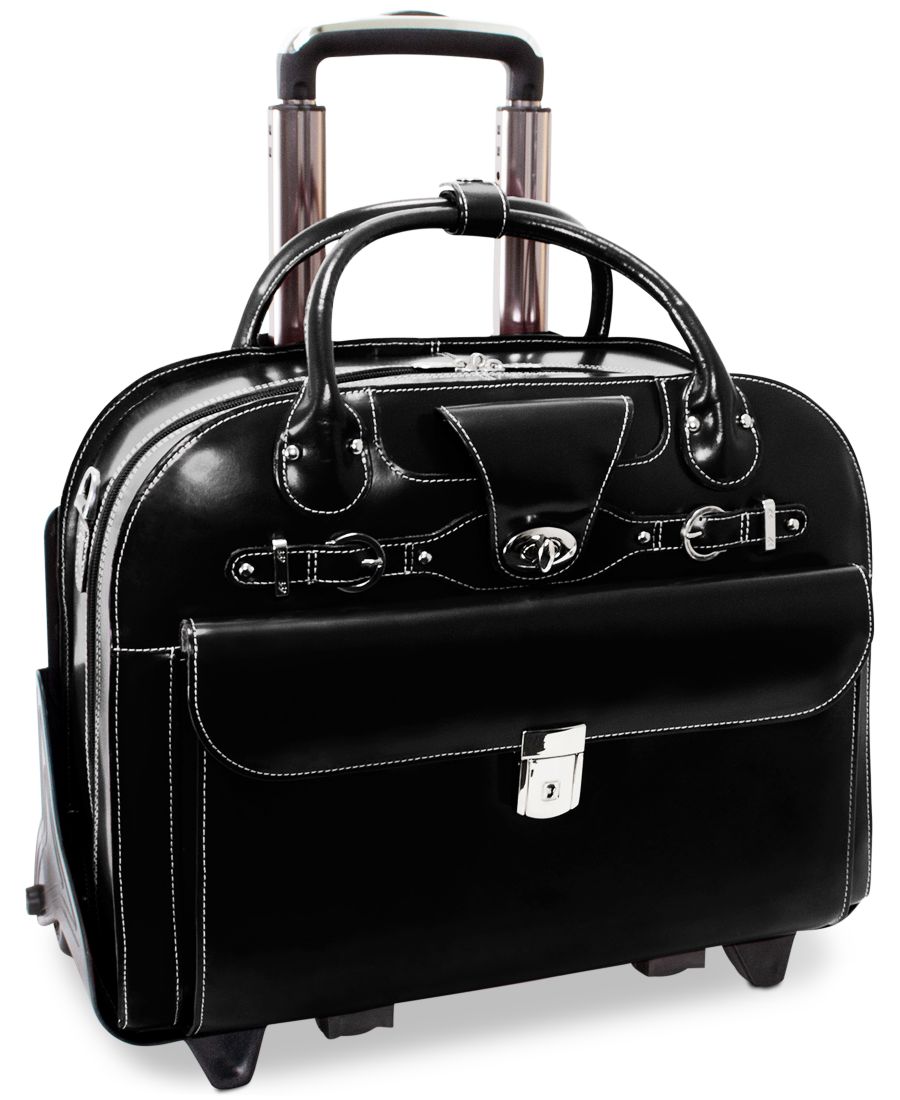

Портфель Roseville со съемными колесиками McKlein, черный