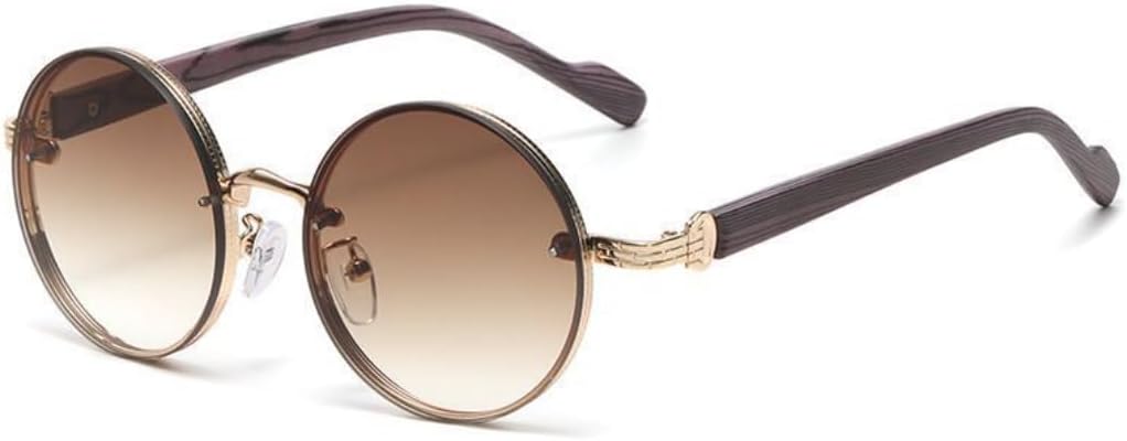 

Модные круглые солнцезащитные очки с классическим градиентом для активного отдыха на открытом воздухе, стильные, роскошные, в металлической оправе, с защитой от УФ-излучения UV400 HHZZYVY, Ttyj386-5