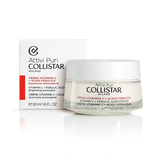 Крем для лица Collistar — Антиоксидантный осветляющий Attivi Puri Crema Vitamina C + Ácido Ferúlico, 50 мл — фото 3