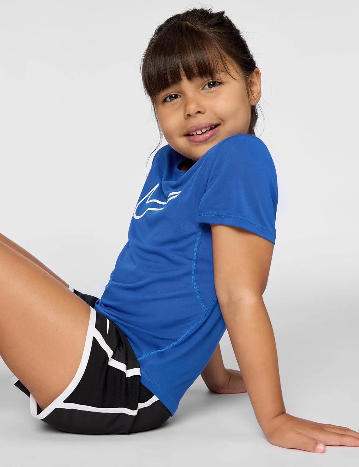 Футболка Dri-FIT с большим логотипом Nike, цвет Game Royal/White — фото 4