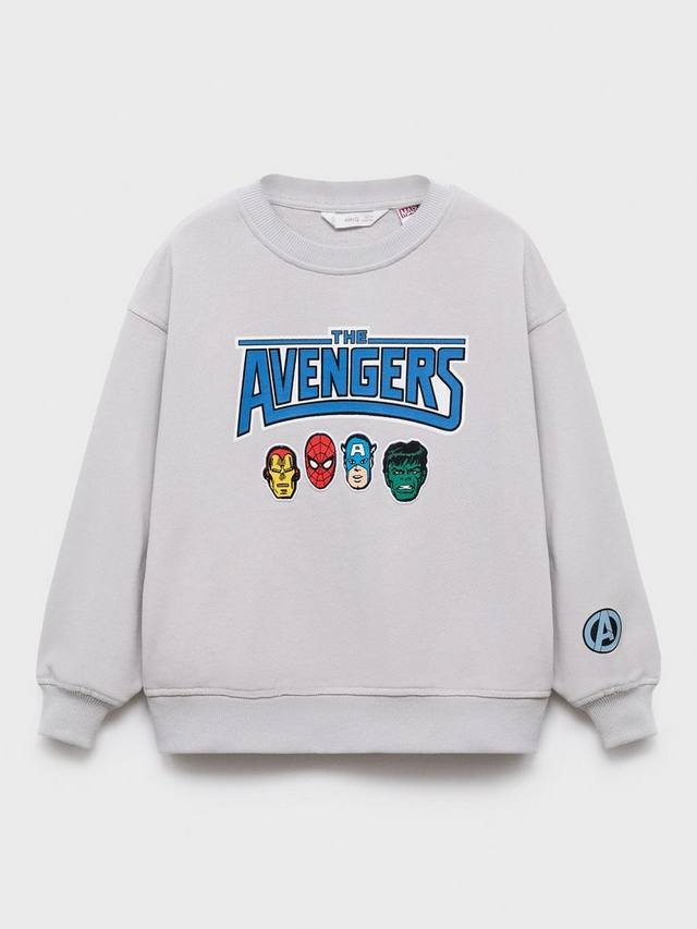 

Детский хлопковый свитшот Marvel Avengers Mango, White