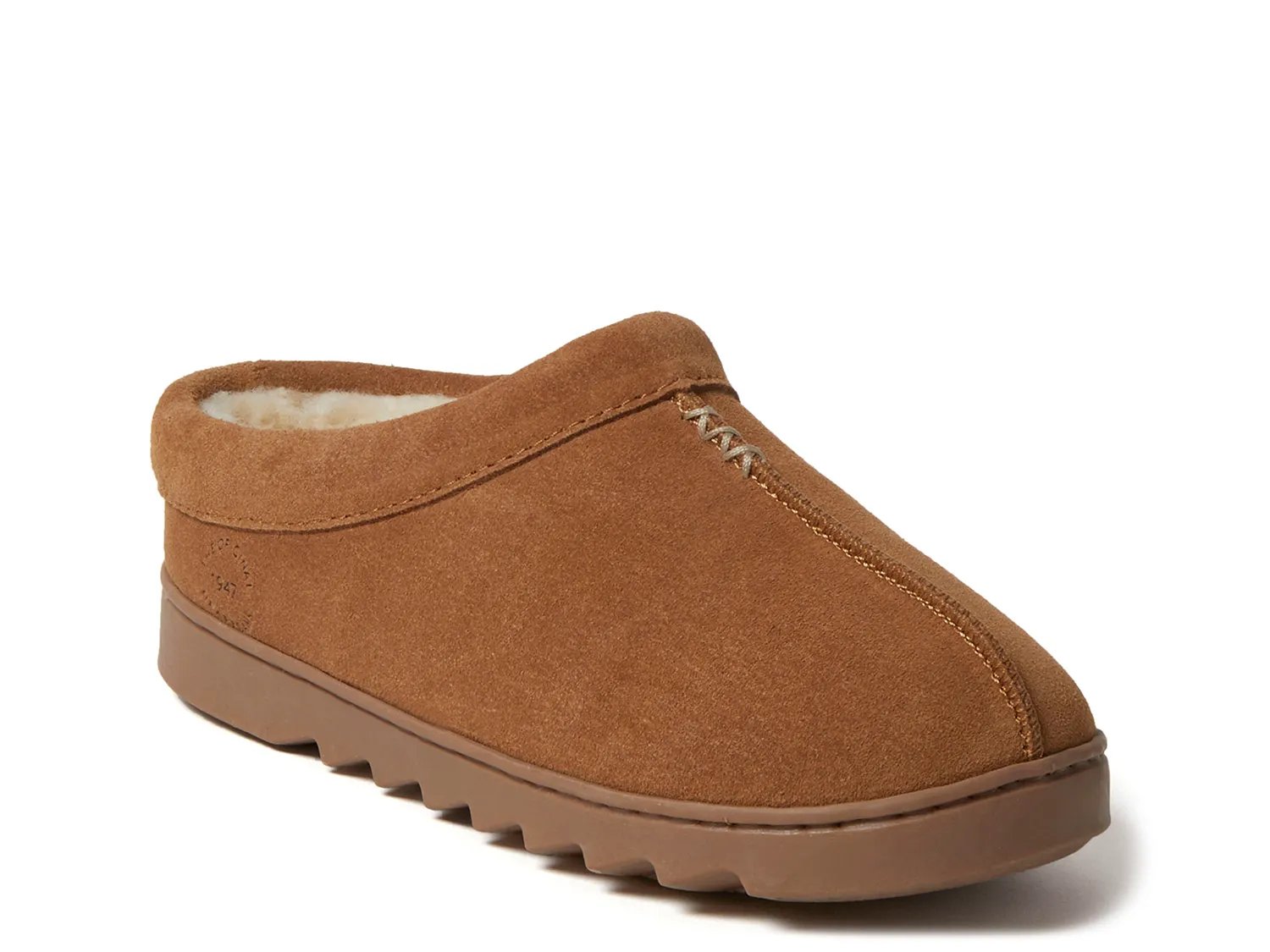Сабо Dearfoams Doreen Clog Slipper - Women's, Chestnut Suede