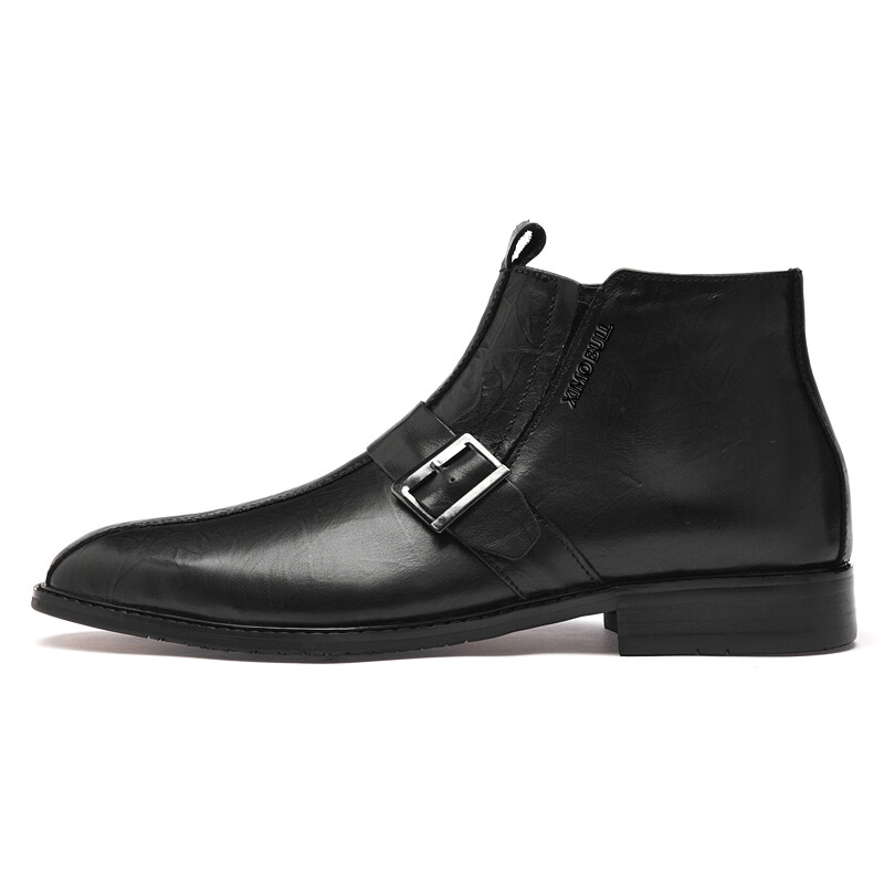 

Туфли мужские Men"s Casual Men Mid-Top Ximo Bull, цвет Black Fleece-Lined