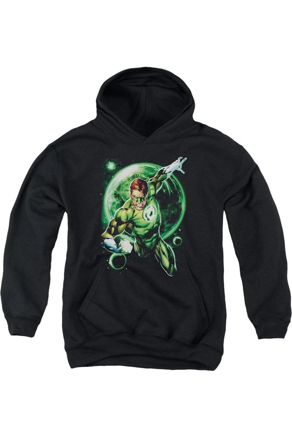 

Толстовка с капюшоном Green Lantern Galaxy Glow для детей Gildan