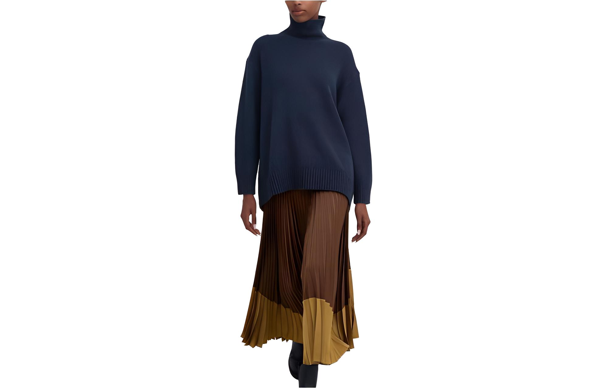 Повседневная длинная юбка женская умбра-36 UNIQLO