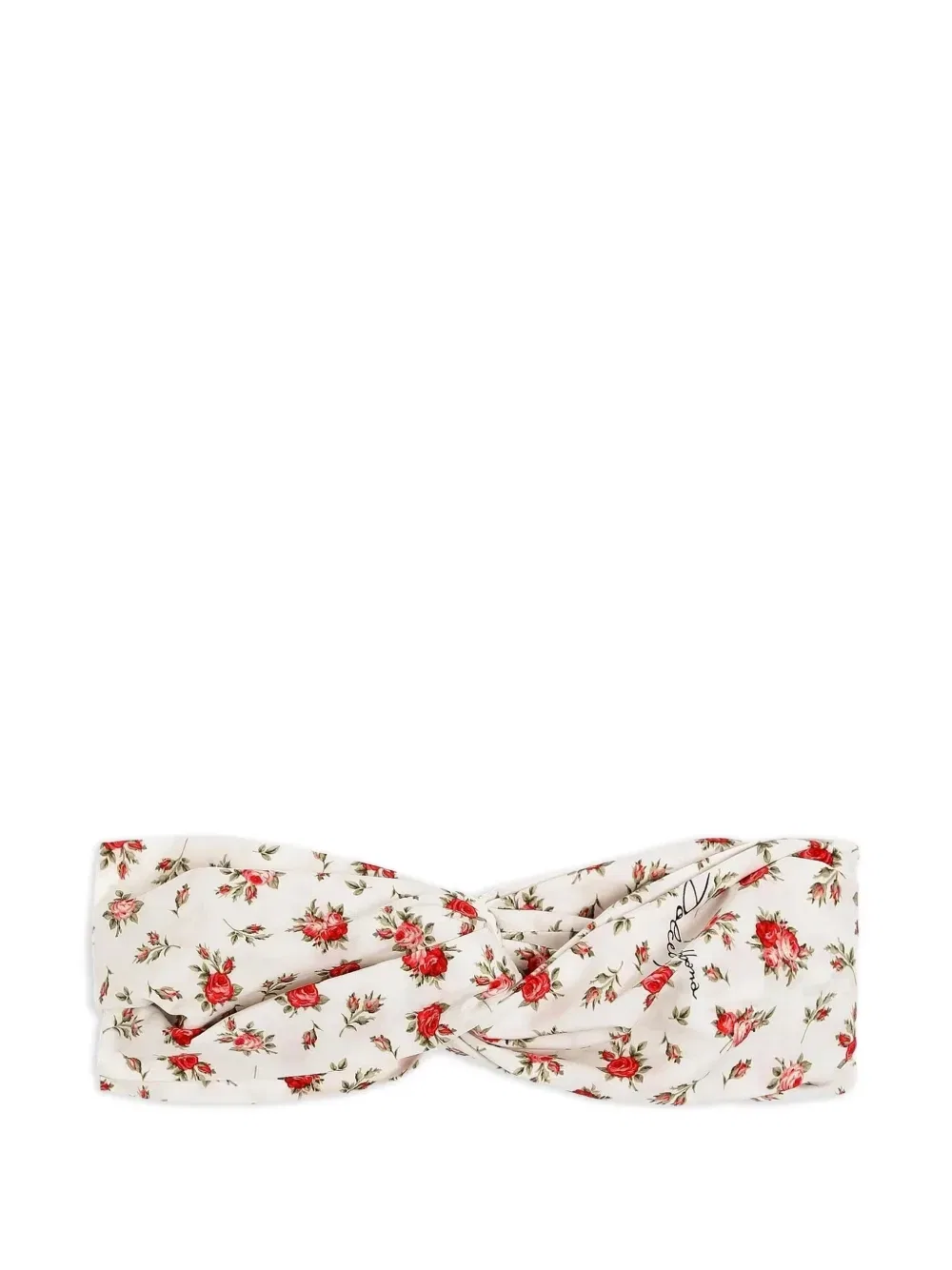 Ободок с цветочным декором Dolce & Gabbana Kids, белый