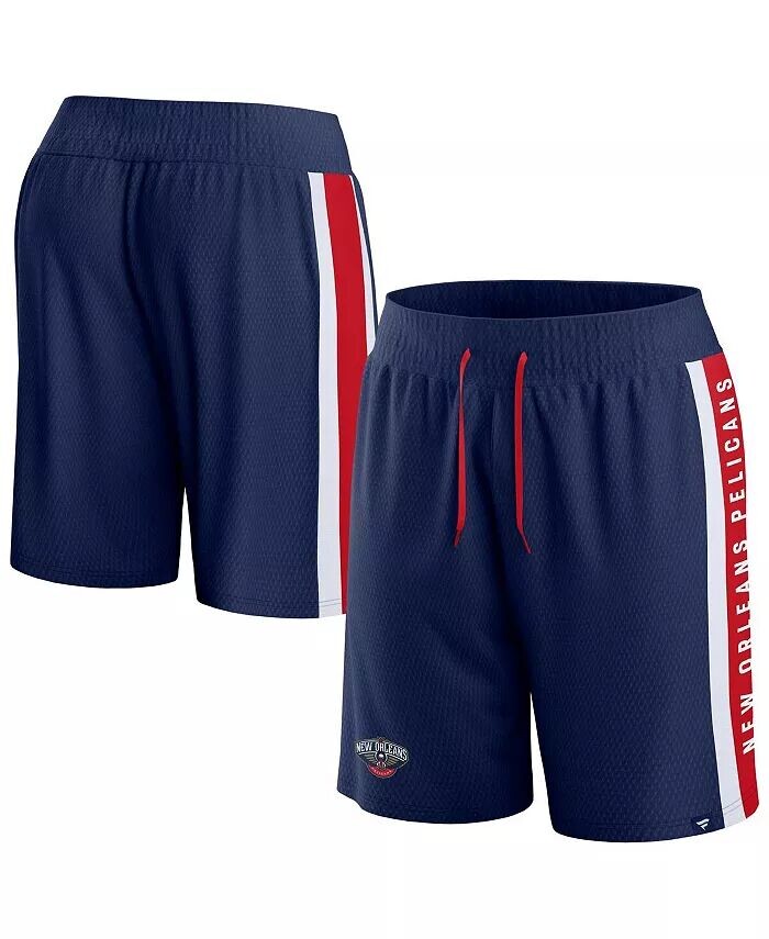 

Мужские шорты-сетки Navy New Orleans Pelicans Referee Iconic Fanatics