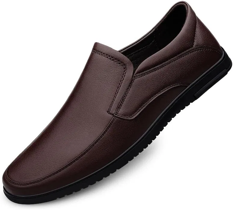 Лоферы из эко-кожи, Men's Loafers, коричневый SayfuR