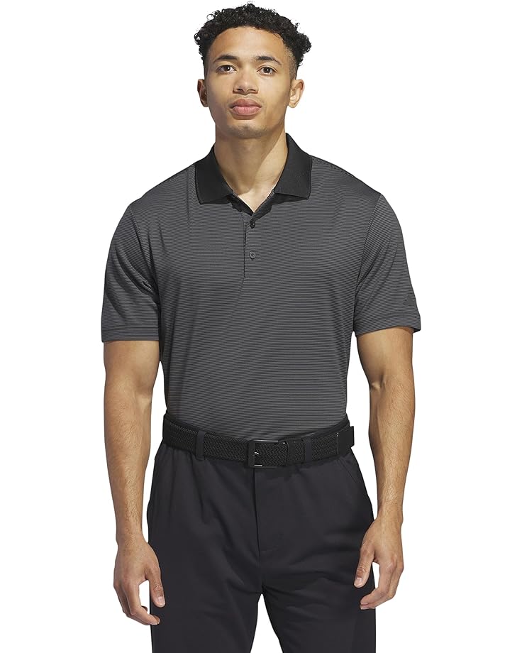 

Поло adidas Golf Ottoman Short Sleeve Polo, цвет Black/Grey Six