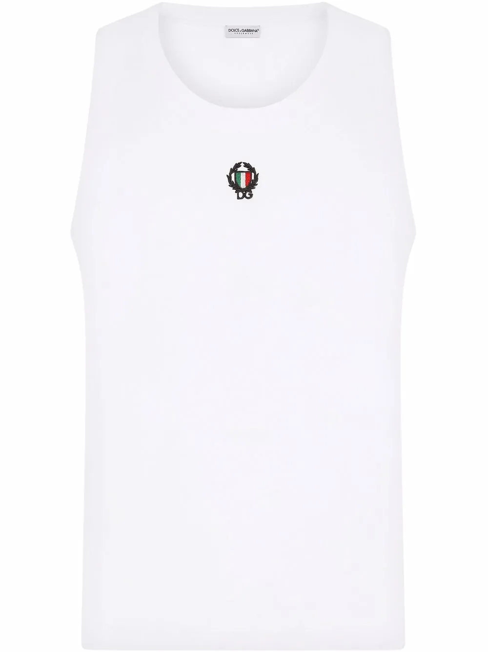 

Топ с вышивкой DOLCE & GABBANA, белый