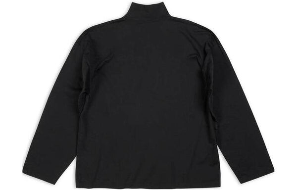 Футболка x adidas high neck long sleeve t-shirt 'black' Balenciaga, черный — фото 2