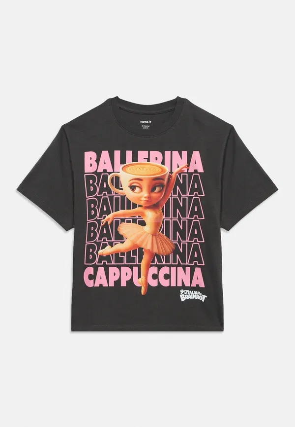 Футболка Nkfaida brain print t-shirt Name It, черный — фото 3