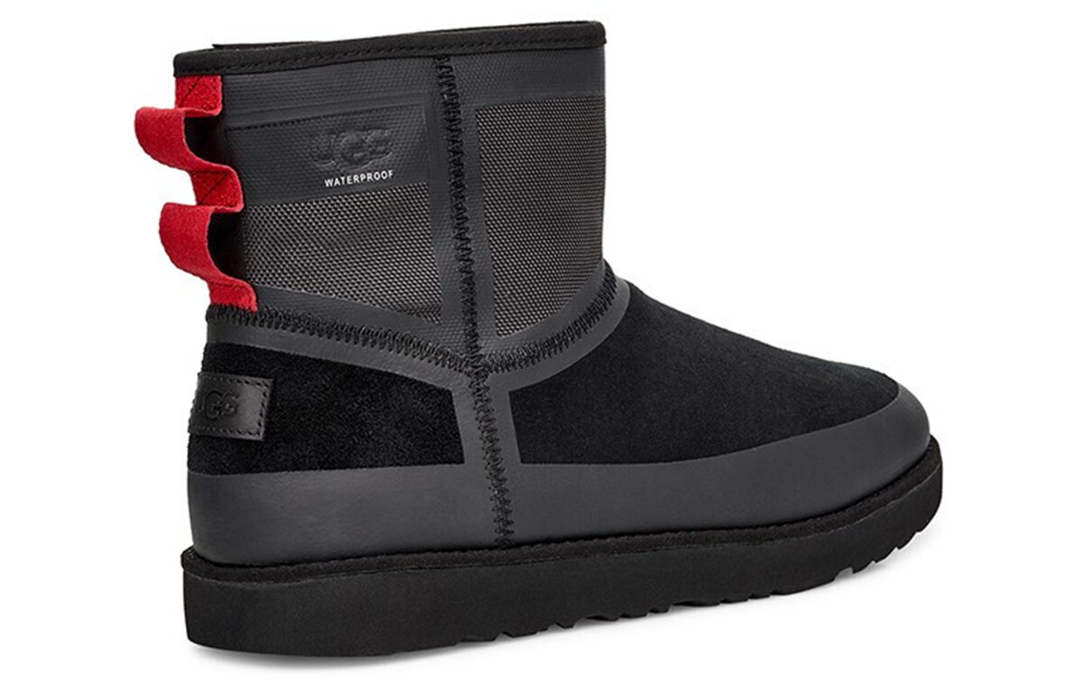Мужские зимние ботинки Ugg комбинированные, черный — фото 4