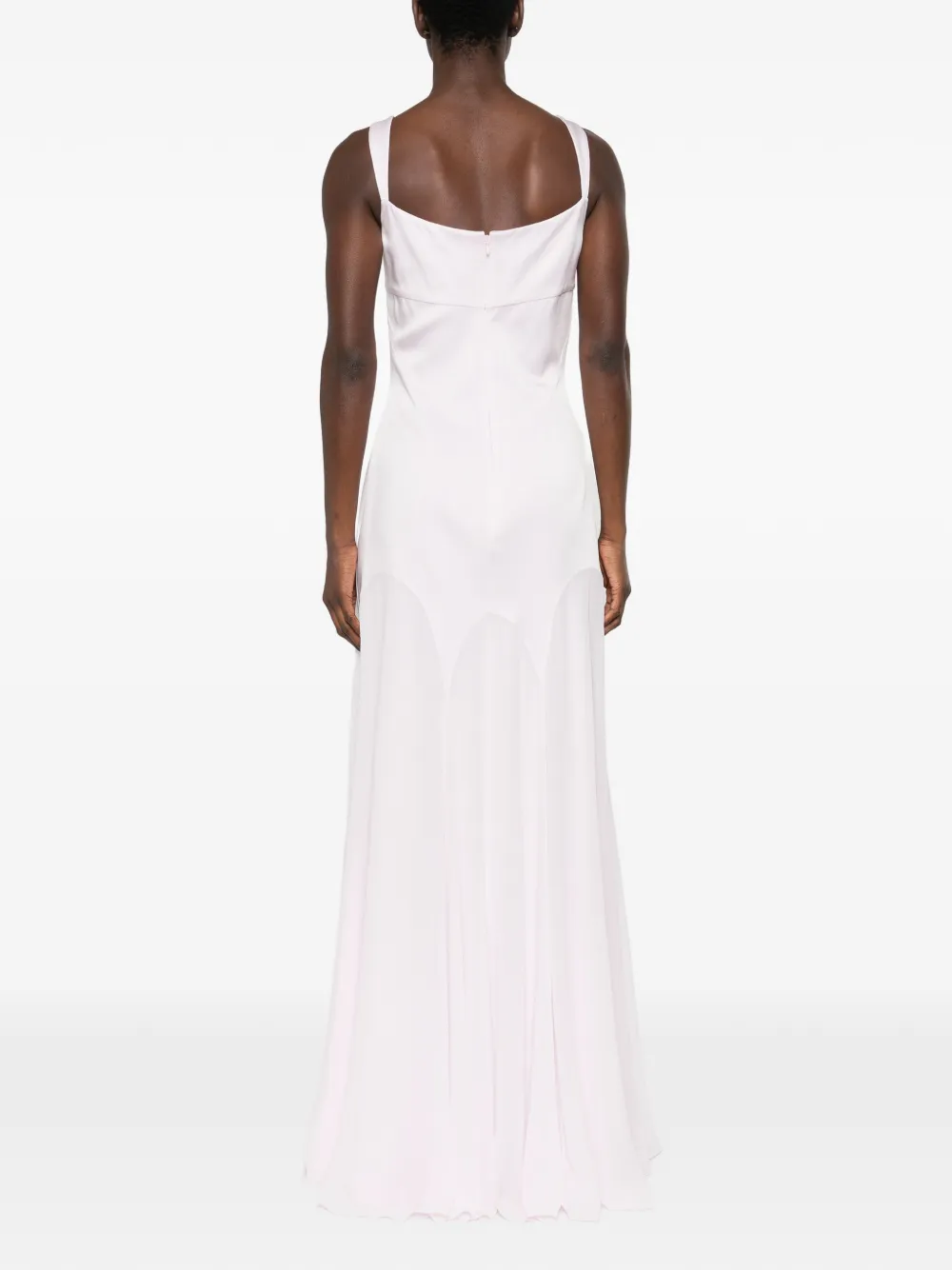 Платье макси с U-образным вырезом Alexander Mcqueen, розовый — фото 4