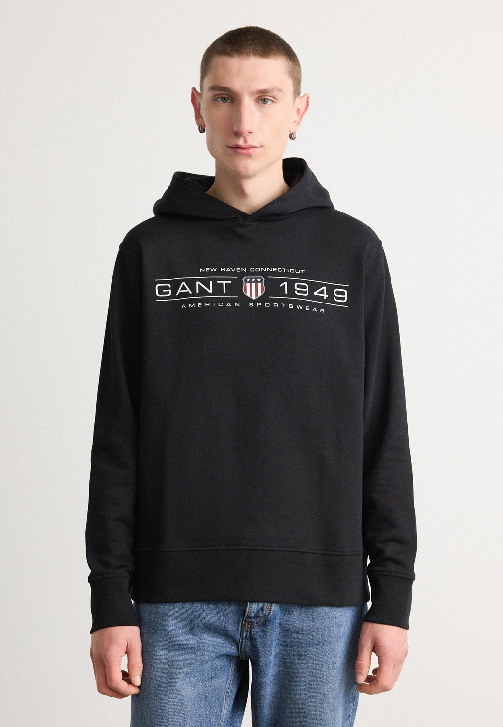 

Толстовка с капюшоном GRAPHIC HOODIE GANT, черный