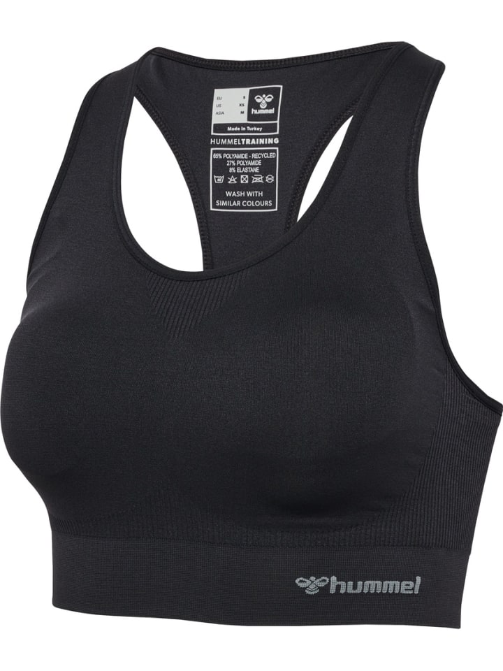 

Футболка "Hmltif Seamless Padded Sports Bra" черного цвета Hummel