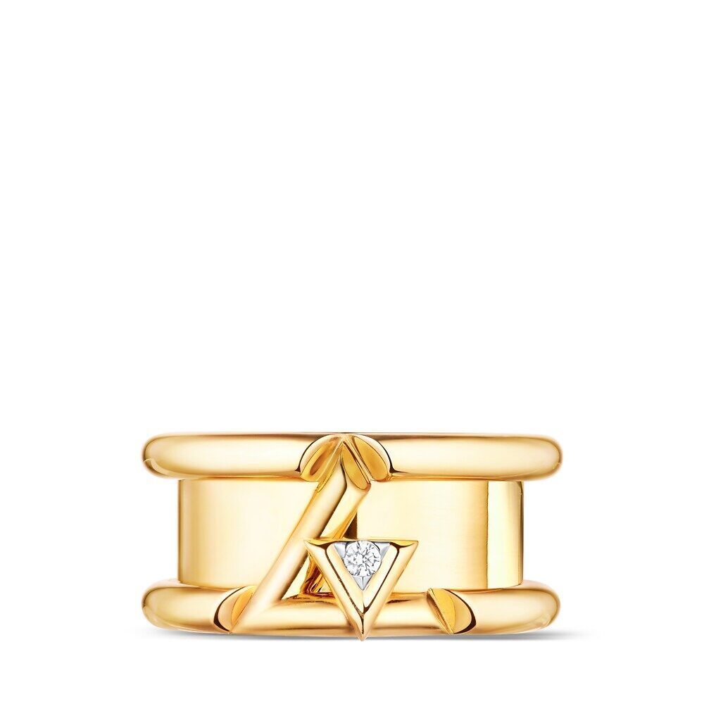 

Кольцо LV Volt One Band, желтое золото и бриллиант Louis Vuitton, золотой
